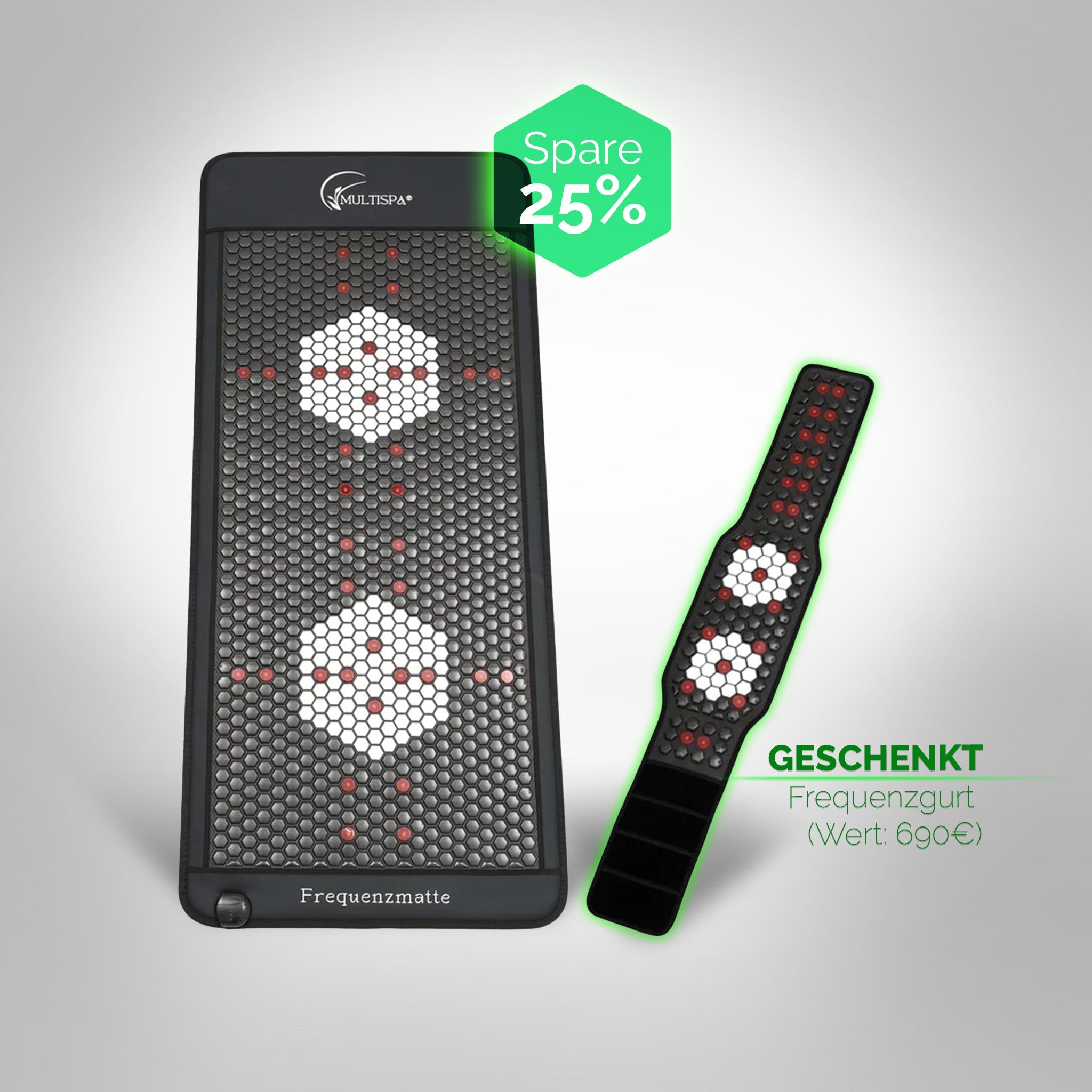 MultiSpa® Frequenzmatte Black - November + Frequenzgurt gratis - MultiSpa®