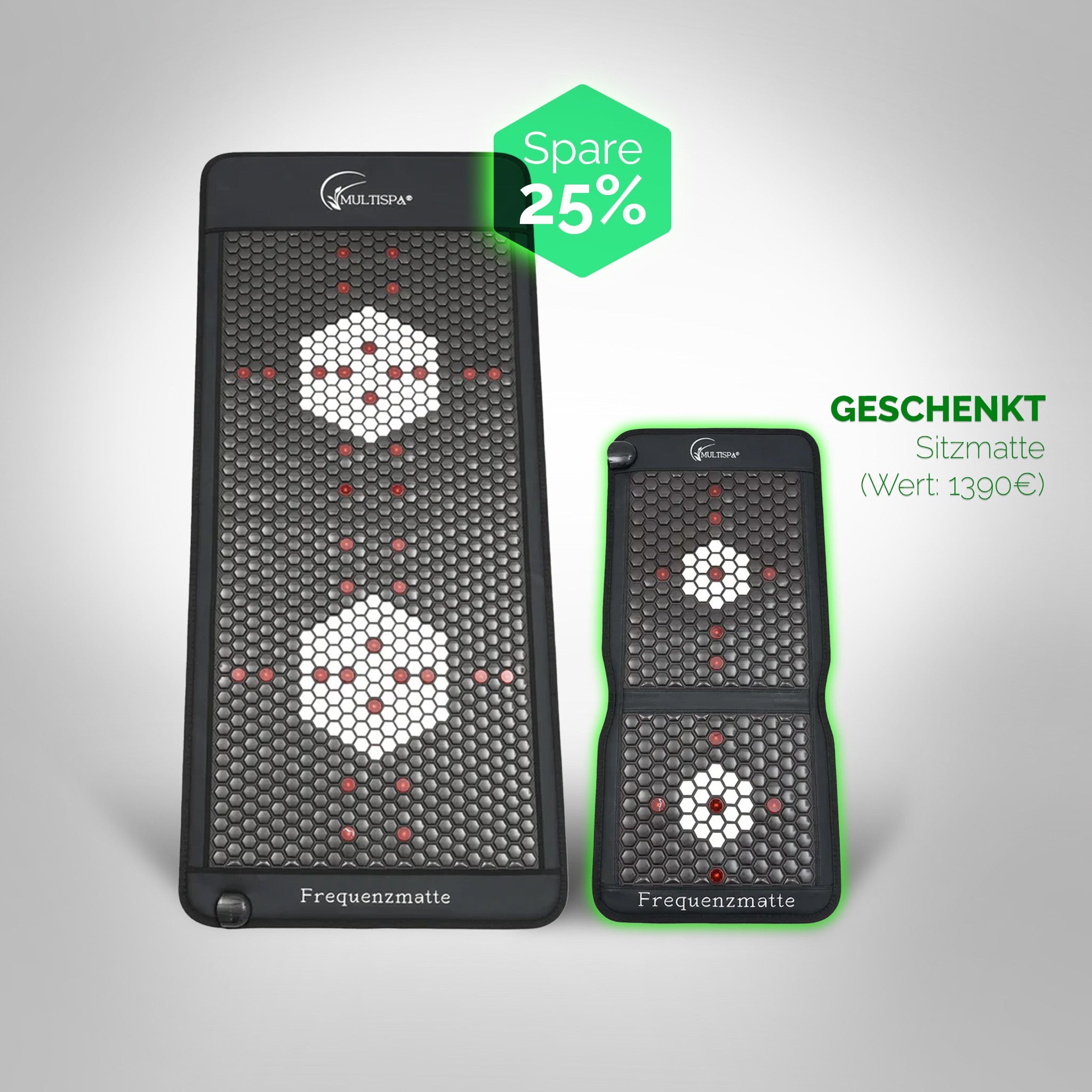 MultiSpa® Frequenzmatte Black VIP + Sitzmatte gratis - MultiSpa®