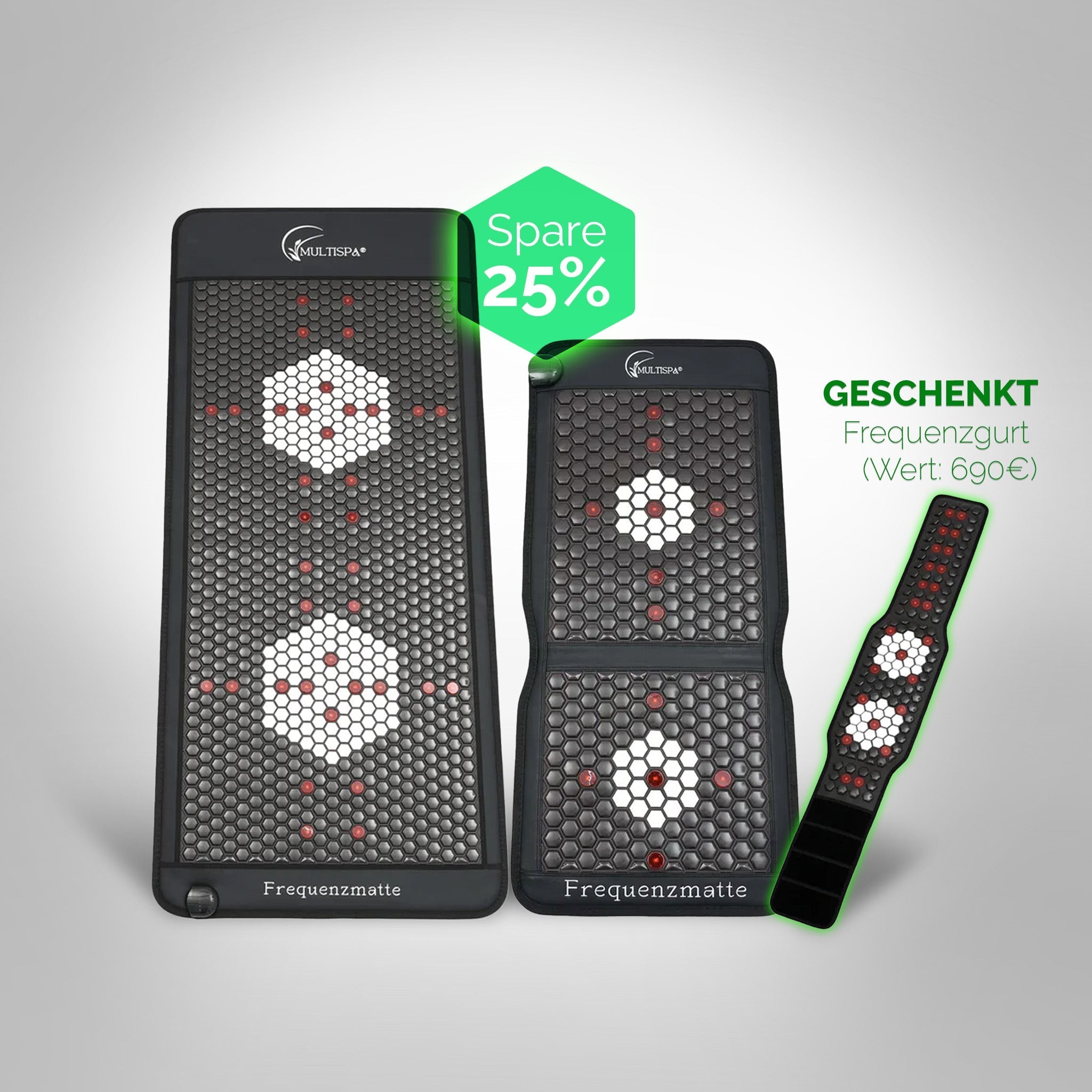 MultiSpa® Set Liege - & Sitzmatte Silvester VIP + Frequenzgurt Gratis - MultiSpa®