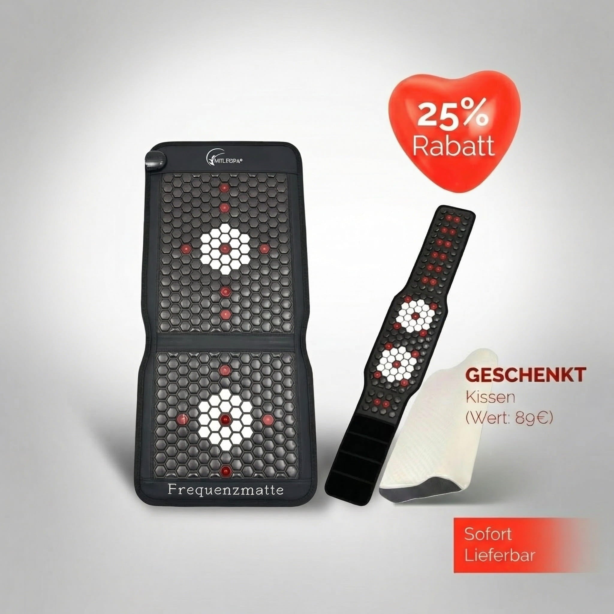 Multispa® Set Sitzmatte & Frequenzgurt (Valentinstag - Special) - MultiSpa®