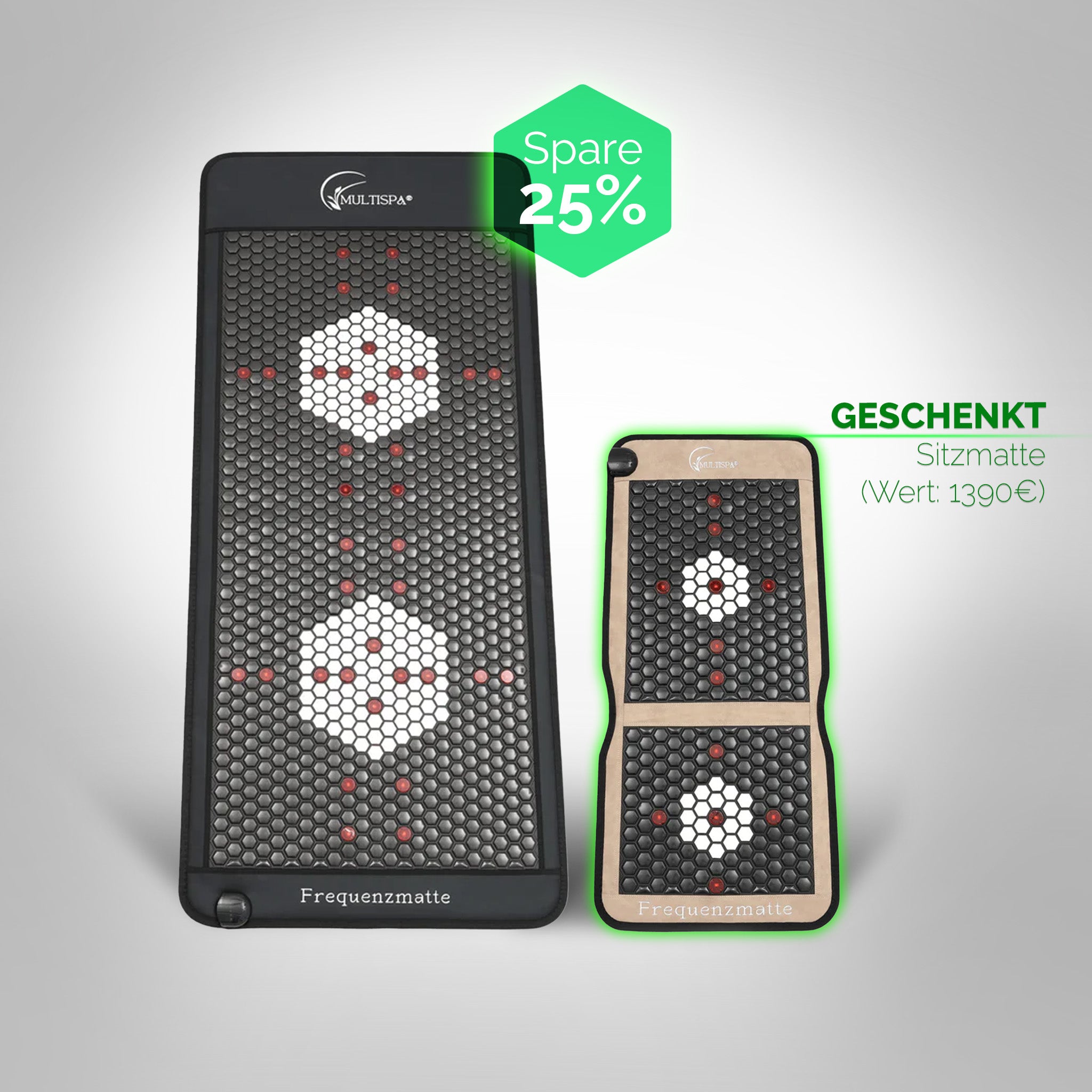 MultiSpa® Frequenzmatte Black VIP + Sitzmatte gratis