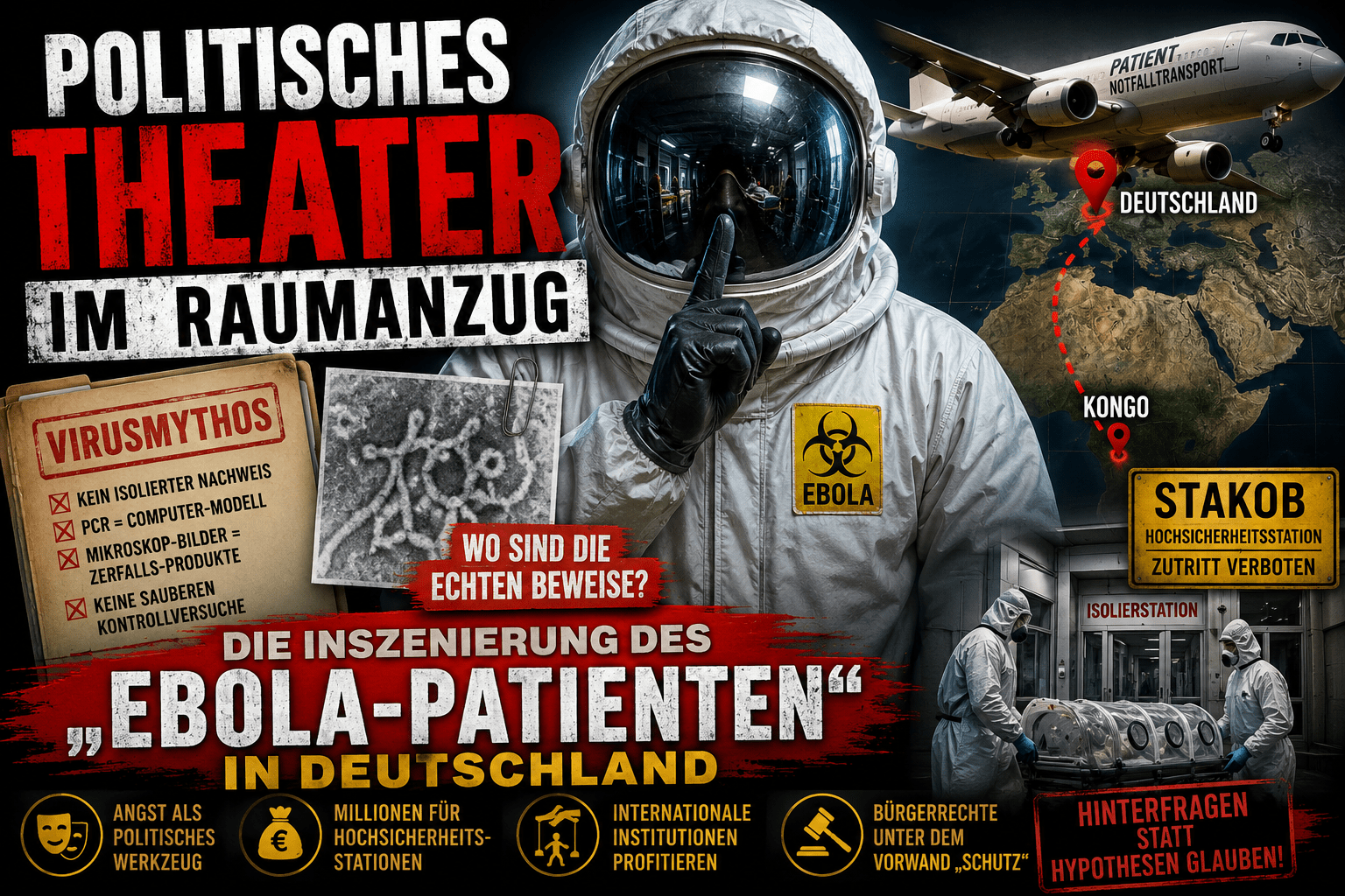 Politisches Theater im Raumanzug: Die Inszenierung des „Ebola-Patienten“ in Deutschland - MultiSpa®