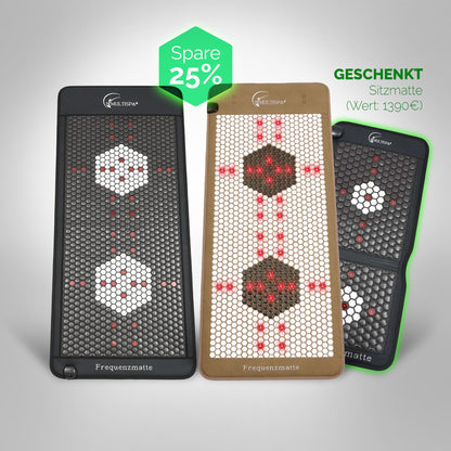 2er - Set MultiSpa® Frequenzmatte Black VIP + Sitzmatte gratis - MultiSpa®