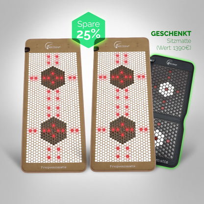 2er - Set MultiSpa® Frequenzmatte Black VIP + Sitzmatte gratis - MultiSpa®