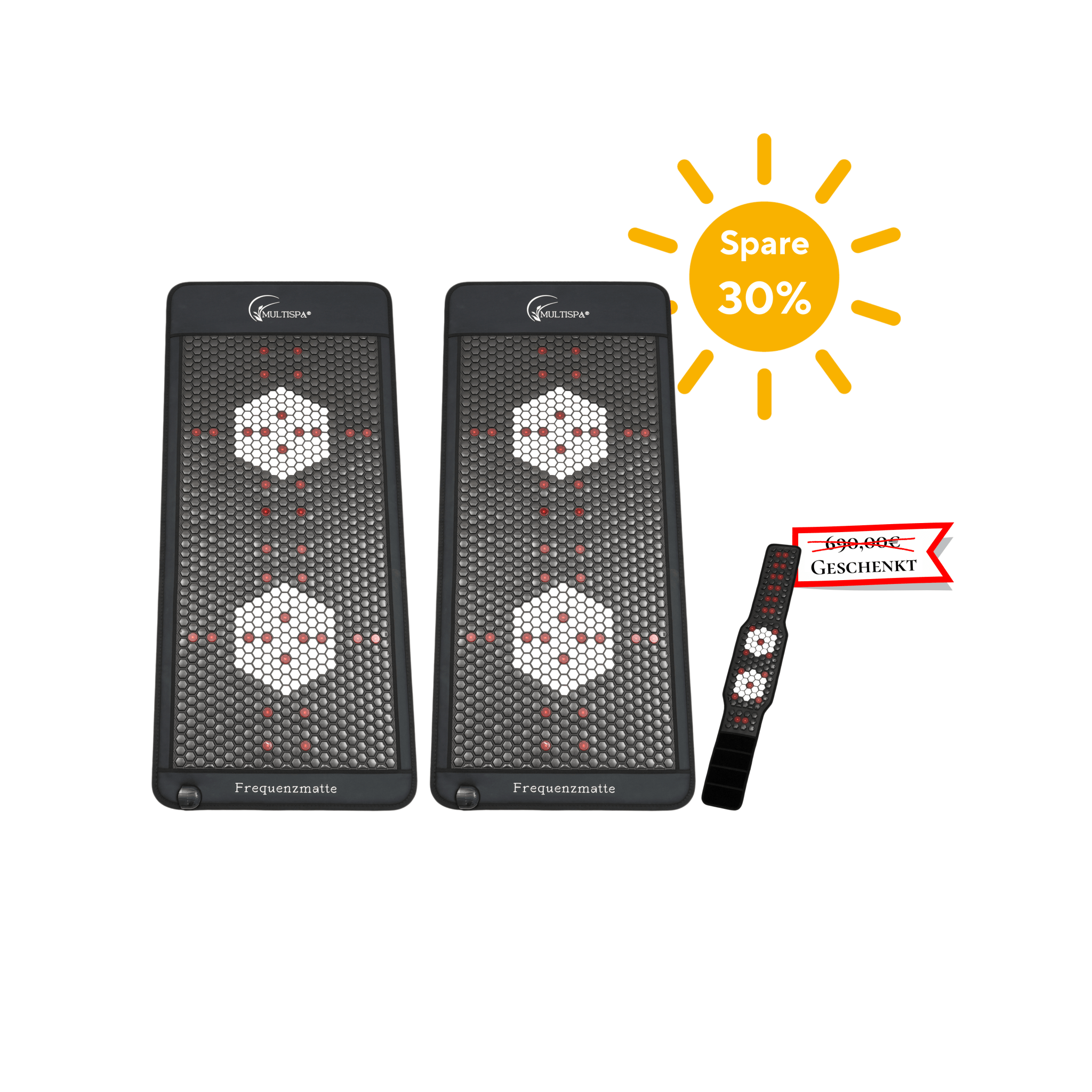 2er - Set MultiSpa® Frequenzmatte Schöpferinsel - Special + Frequenzgurt gratis - MultiSpa®