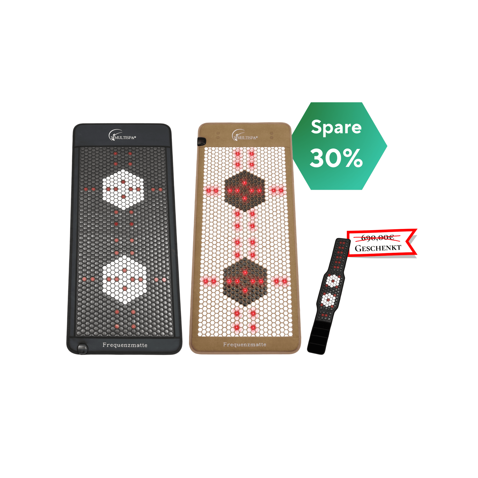 2er - Set MultiSpa® Frequenzmatte VIP + Frequenzgurt gratis - MultiSpa®