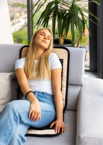 2er - Set MultiSpa®‎ Sitzmatte Black VIP + Frequenzgurt gratis