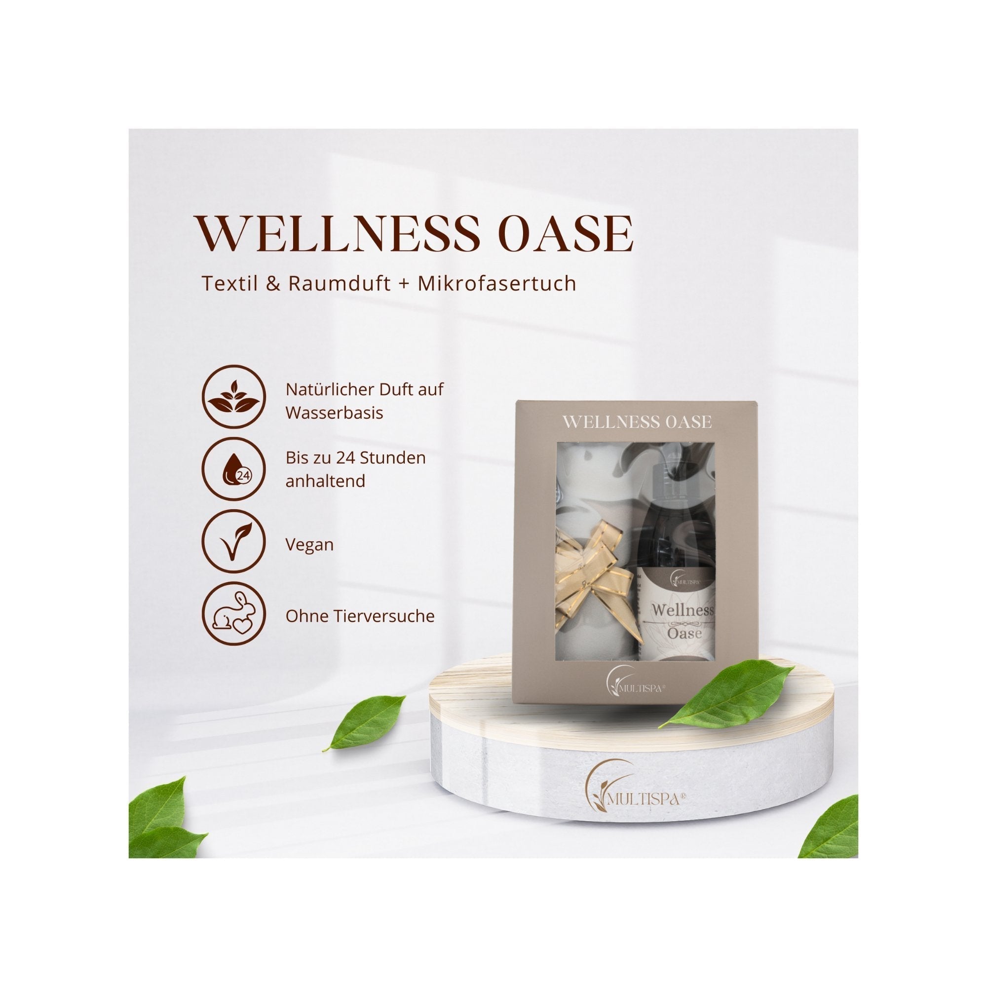 3er - Set Multispa® Wellness Oase Duft + Mikrofasertuch - MultiSpa®