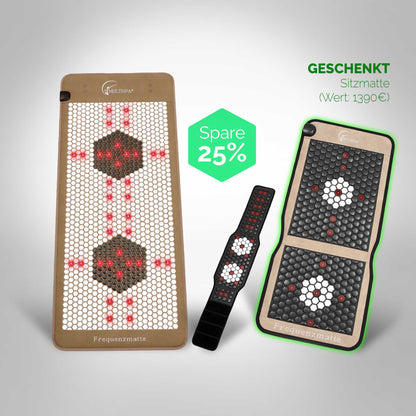 Multispa® Set Frequenzmatte & Gurt Black VIP + Sitzmatte gratis - MultiSpa®