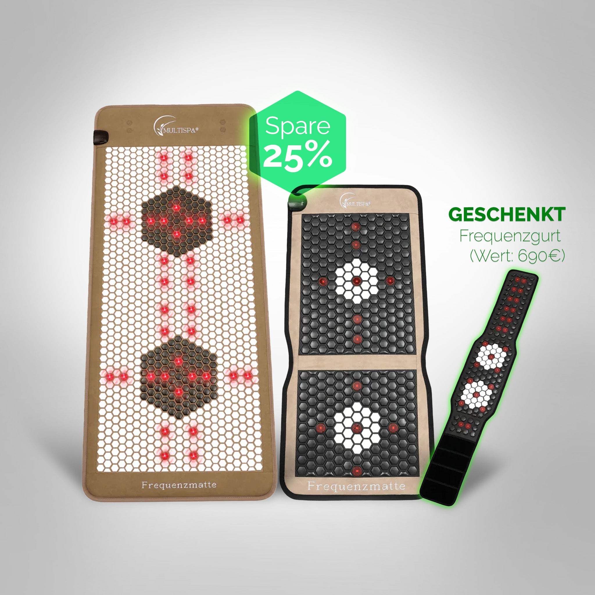 MultiSpa®‎ Set Liege - & Sitzmatte Black - November + Frequenzgurt gratis - MultiSpa®