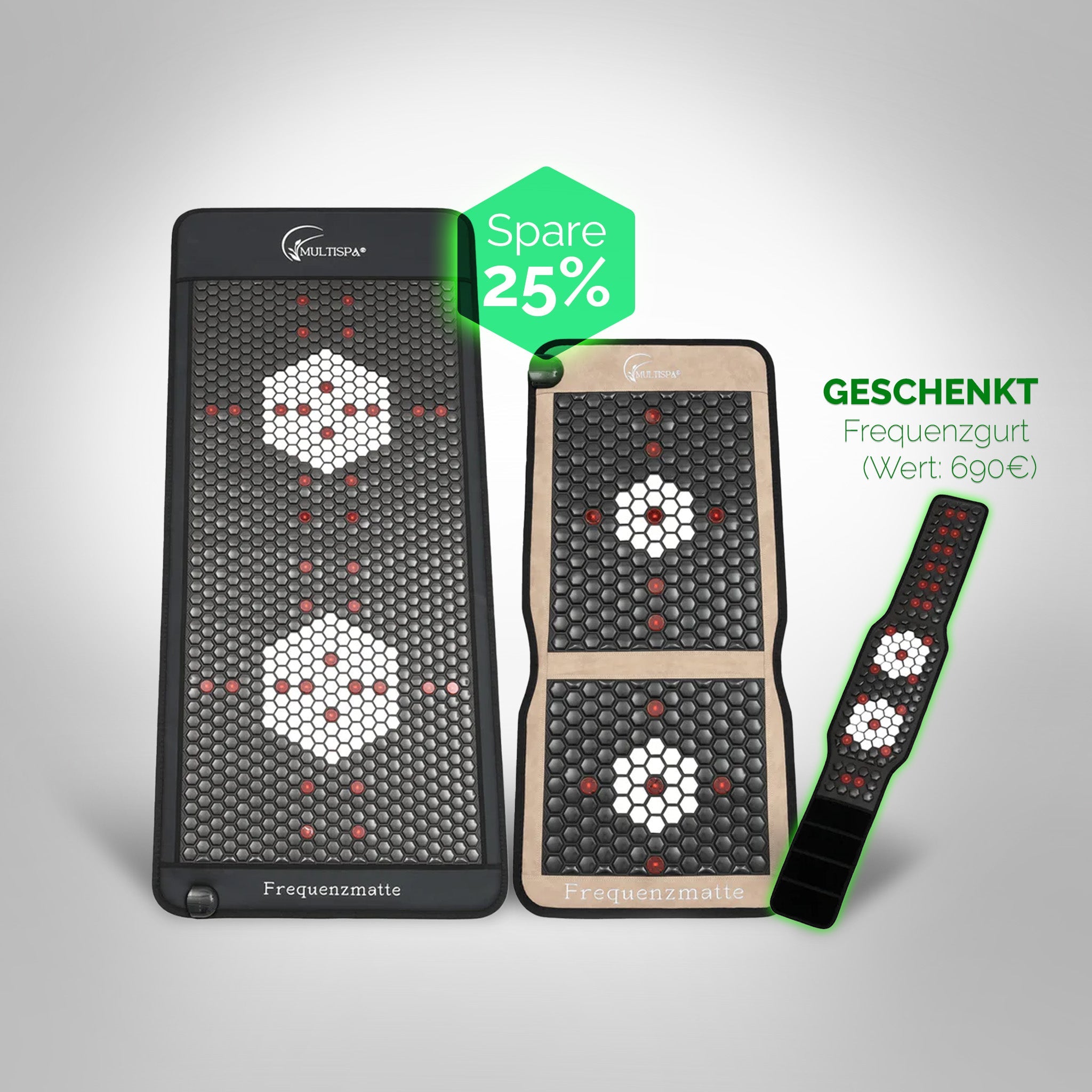 MultiSpa®‎ Set Liege - & Sitzmatte Black - November + Frequenzgurt gratis - MultiSpa®