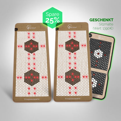 2er - Set MultiSpa® Frequenzmatte Black VIP + Sitzmatte gratis