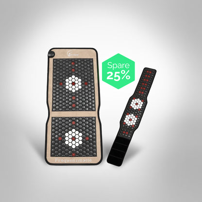 Multispa® Set Sitzmatte + Gurt Black VIP